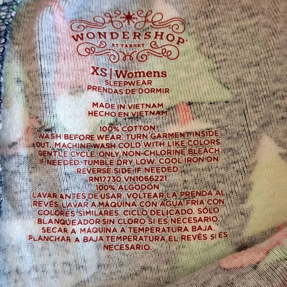 Wondershop Christmas RV/Camping Print Blue Pajama Set Women's XS - Picture 6 of 7